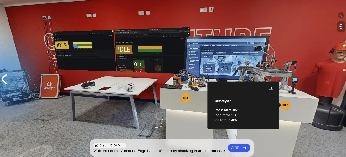 Vodafone Business Edge Innovation Lab digital twin